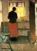 Anna Ancher, pigen i kokkenet